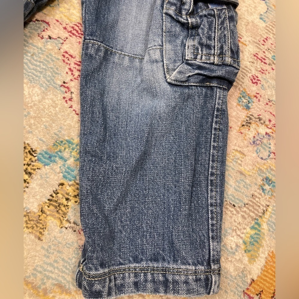 Arizona Jean Company Blue Cargo Denim Jeans Size 4T - Picture 6 of 9